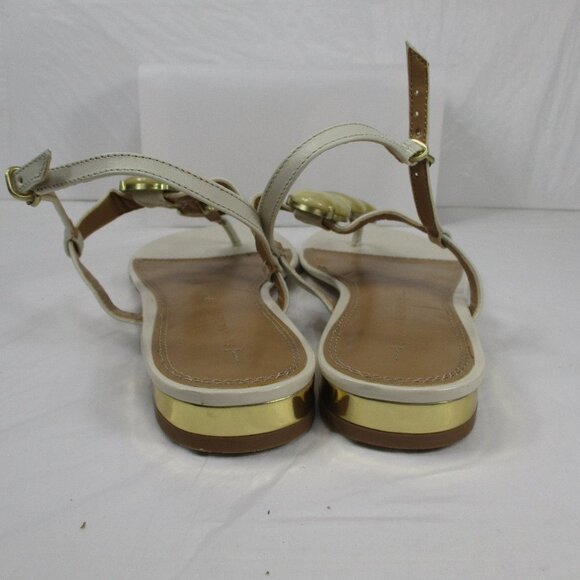 BANANA REPUBLIC Cream Sandals W/Stones 9 1/2 - Picture 5 of 8